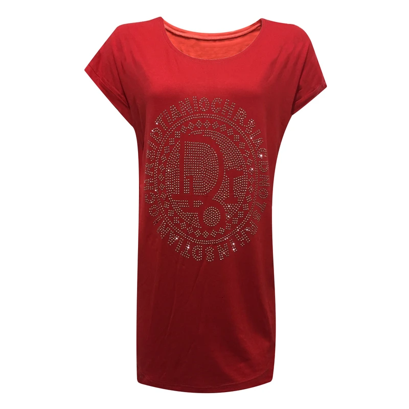 تی شرت آستین کوتاه زنانه مدل نگینی کد tm-2868