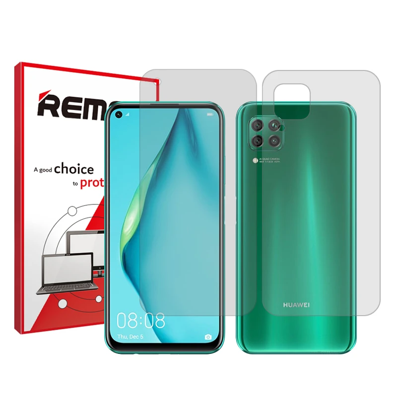 محافظ صفحه نمایش شفاف ریمکس مدل Resistant مناسب برای گوشی موبایل هوآوی nova 7i به همراه محافظ پشت گوشی