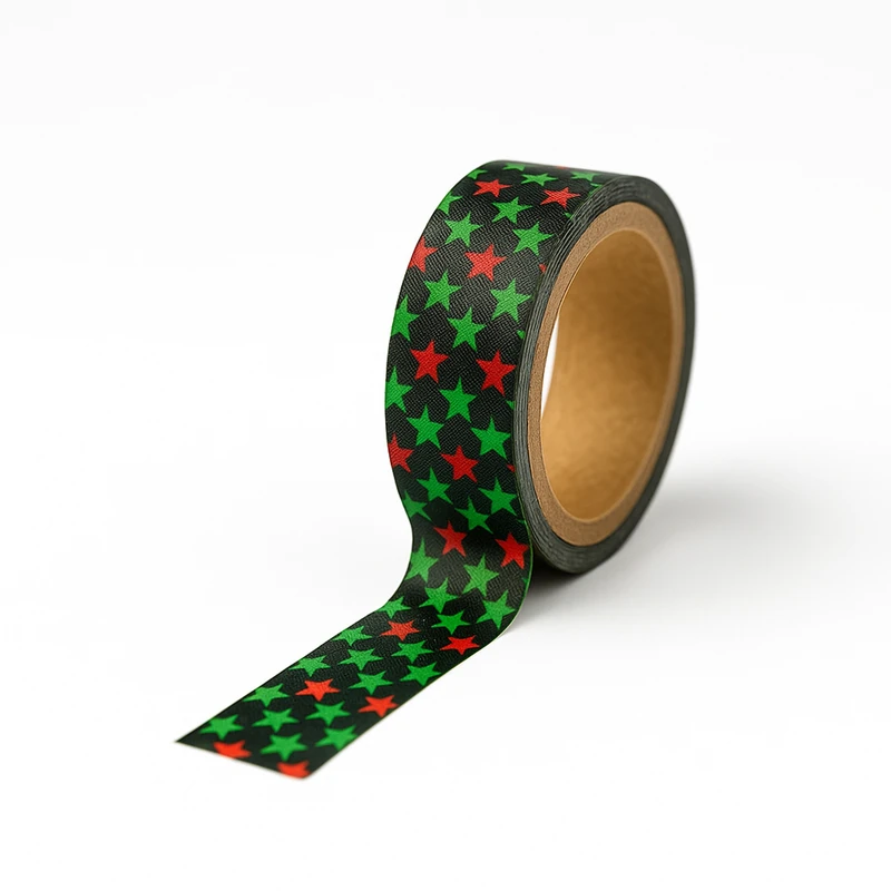 چسب کاغذی مدل واشی ستاره کد NO.4 عرض 2 سانتی متر