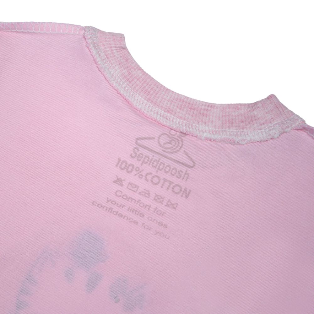 ست تی شرت آستین بلند و شلوار بچگانه سپیدپوش مدل گربه کد 1402310 -  - 2