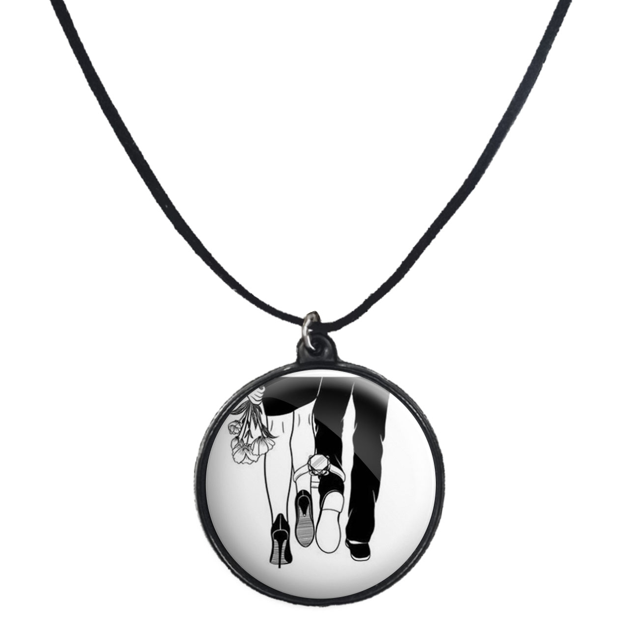 گردنبند پرمانه طرح عاشقانه کد pmb.5589 مدل دو طرفه