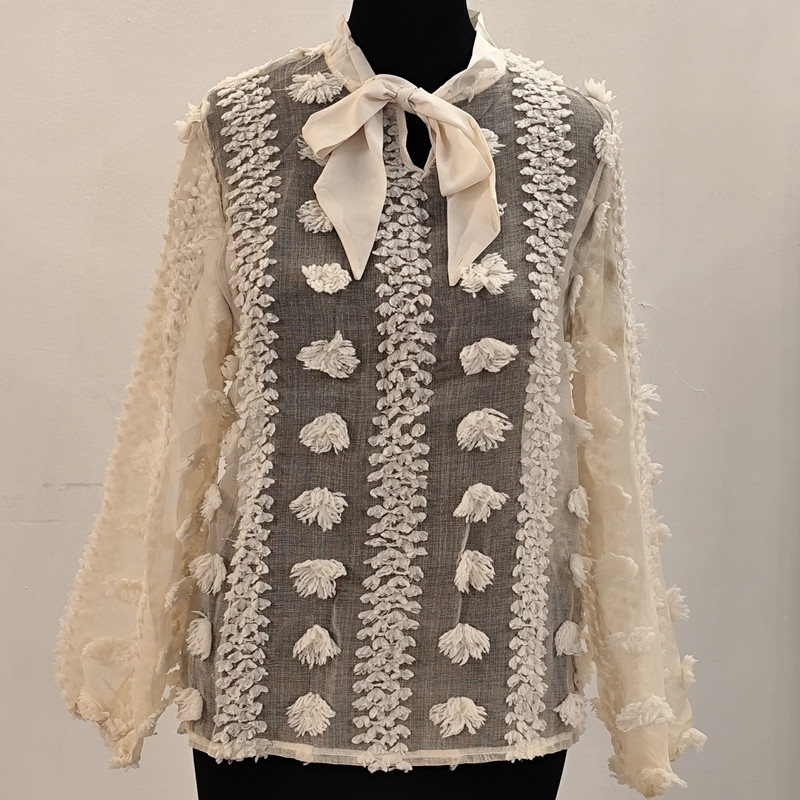 بلوز آستین بلند زنانه مدل توری مجلسی