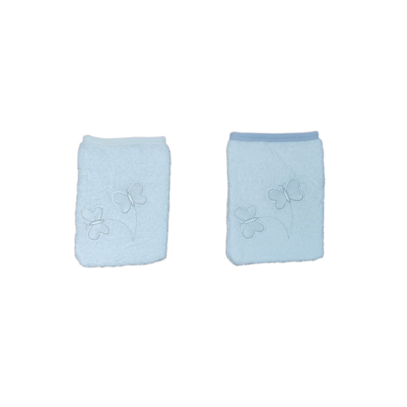 ست حوله مادرکر مدل گلدوزی طرح خرگوش پروانه مجموعه 2 عددی