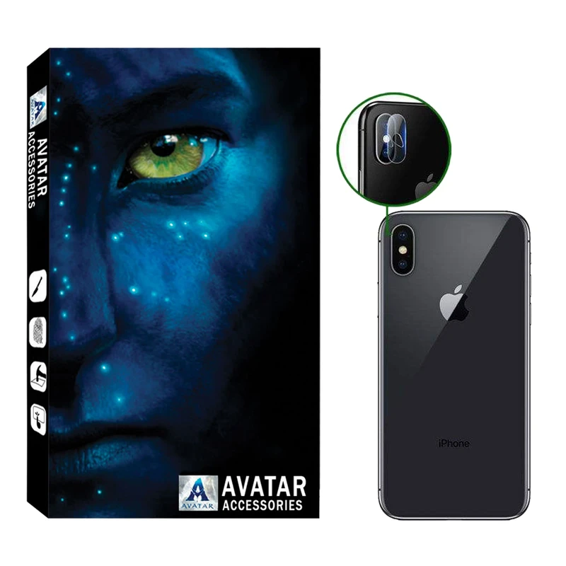 محافظ لنز آواتار مدل LAV-01 مناسب برای گوشی موبایل اپل IPhone X / XS