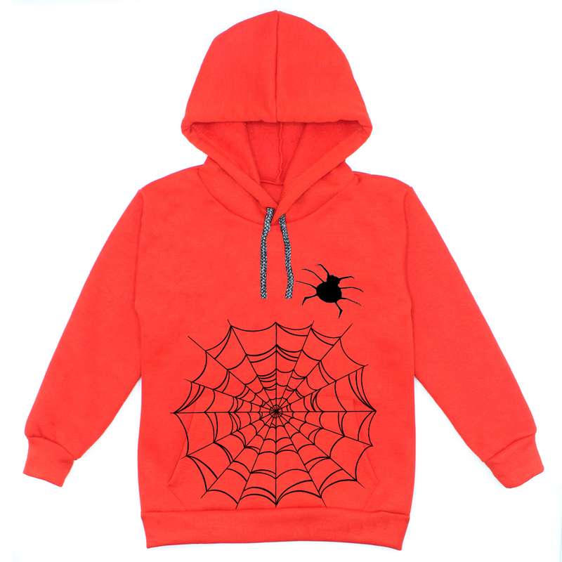 هودی پسرانه مدل تارعنکبوت A39 رنگ قرمز