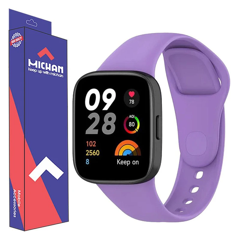 بند میچان مدل Silicone مناسب برای ساعت هوشمند شیائومی Redmi watch 3