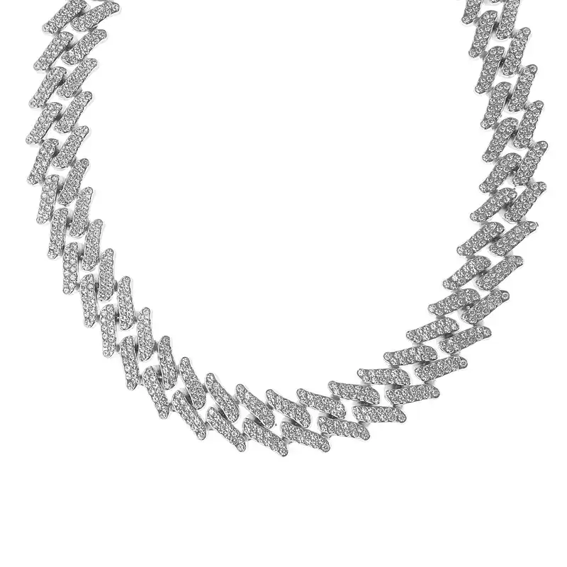 گردنبند مدل تمام نگین اسپرت کد 14555