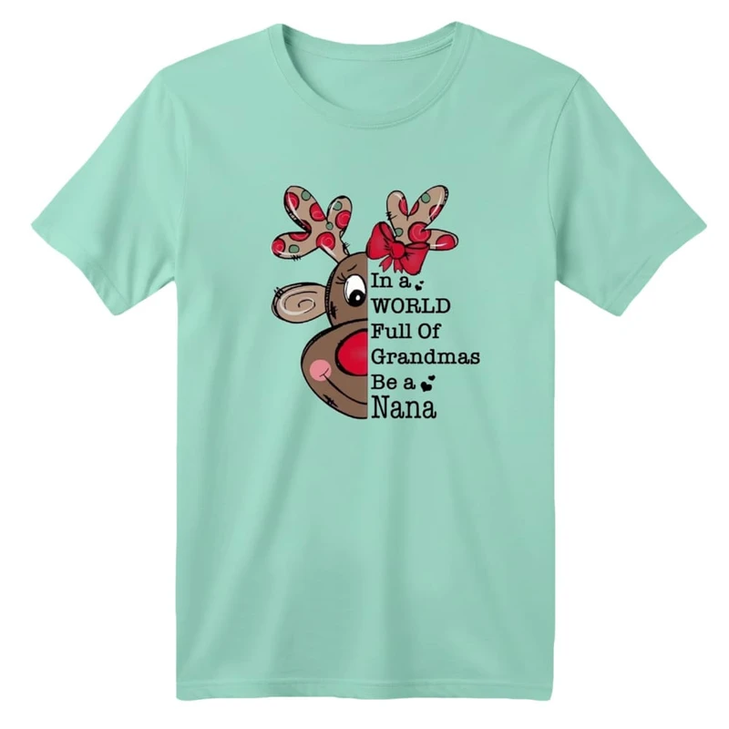 تی شرت آستین کوتاه بچگانه مدل گوزن کریسمس کد 11