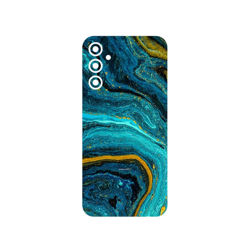 برچسب پوششی ماهوت مدل Turquoise marblewith golden streaks مناسب برای گوشی موبایل سامسونگ Galaxy A24
