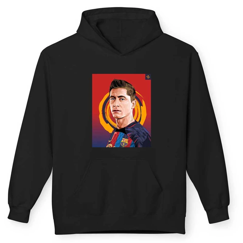 هودی مردانه پاد آفرین مدل لواندوفسکی کد 1125