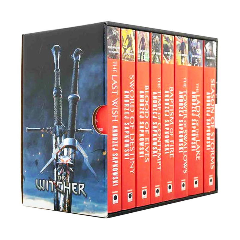 کتاب The Witcher اثر Andrzej Sapkowski انتشارات الوندپویان 8 جلدی