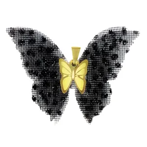 آویز گردنبند طلا 18 عیار زنانه مدل پروانه