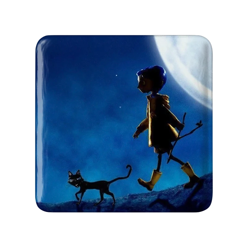 مگنت خندالو طرح کورالاین Coraline  مدل مربعی کد 20772
