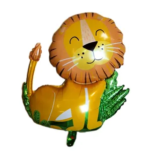 بادکنک فویلی مدل شیر جنگل