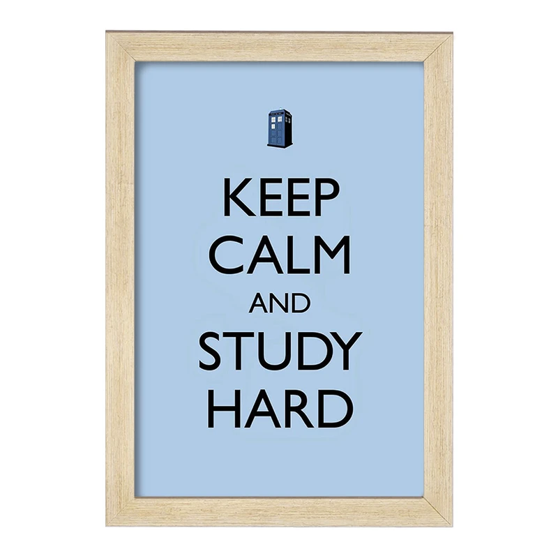 تابلو خندالو مدل Keep Calm And Study Hard کد F1061
