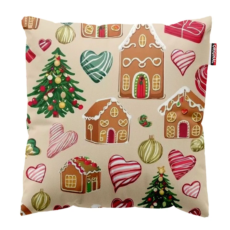 کوسن پاد آفرین طرح کریسمس کد 2703 سایز 30*30 سانتی متر