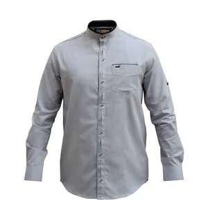 پیراهن آستین بلند مردانه پایتی جامه مدل قواره آزاد یقه دیپلمات کد 10192934