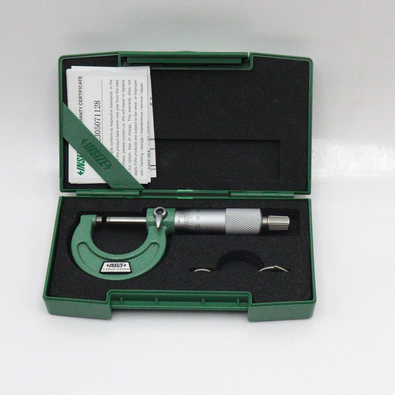 میکرومتر بیرون سنج اینسایز مدل YP-3203-25A-0-25x0.01MM گستره 0-25 میلی متر