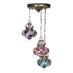 لوستر 3 شعله مدل صدفی کد 15