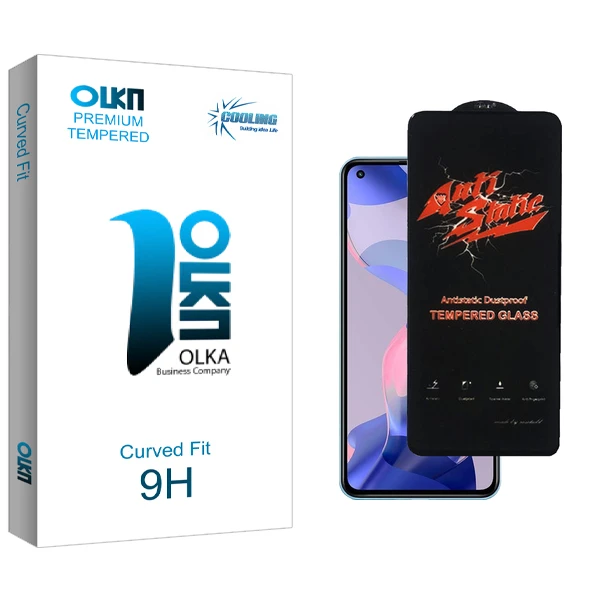 محافظ صفحه نمایش شیشه ای کولینگ مدل Olka Glass Antistatic مناسب برای گوشی موبایل شیائومی 11 Lite 5G NE 2109119DG