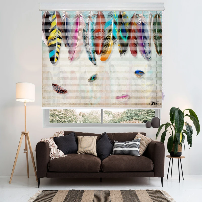 پرده زبرا زیو مدل 3D-1217 سایز 150x200 سانتی متر