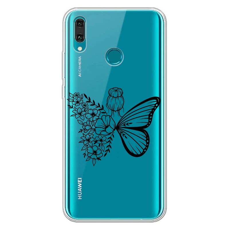کاور مگافون طرح دختر پروانه ای مدل C53-B مناسب برای گوشی موبایل هوآوی Y9 2019