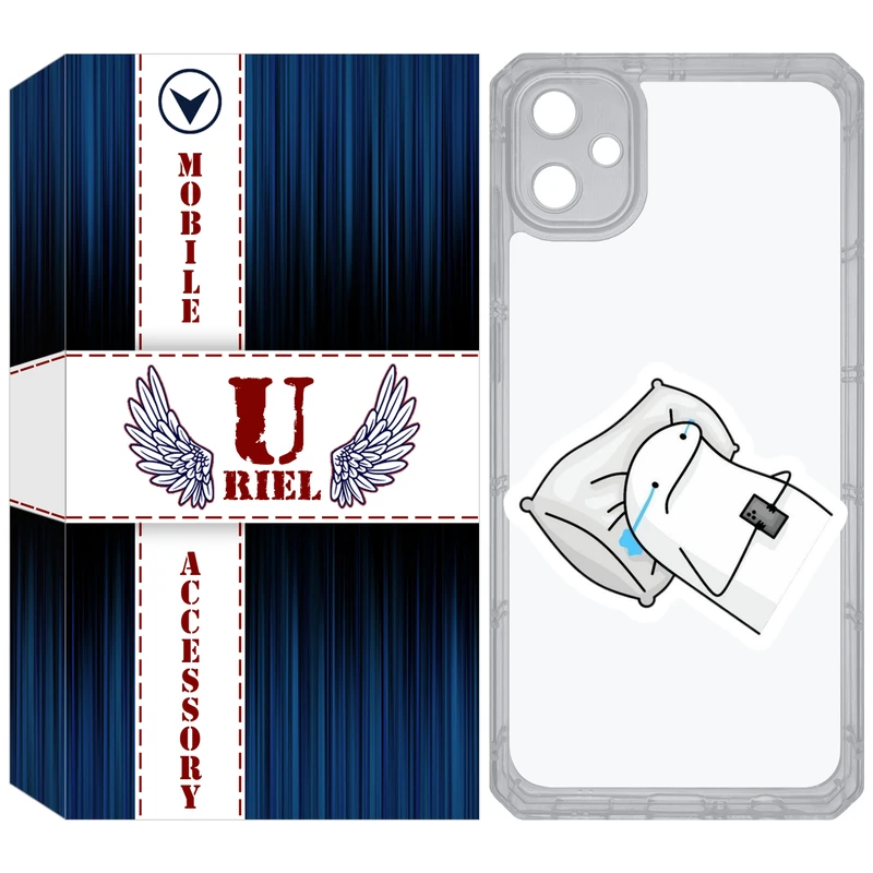 کاور یوریل مدل Clear کد 81 طرح غمگین مناسب برای گوشی موبایل سامسونگ Galaxy A05