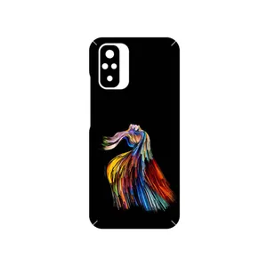 MAHOOT Rainbow Hair Digital Art Cover Sticker for Xiaomi Redmi Note 10