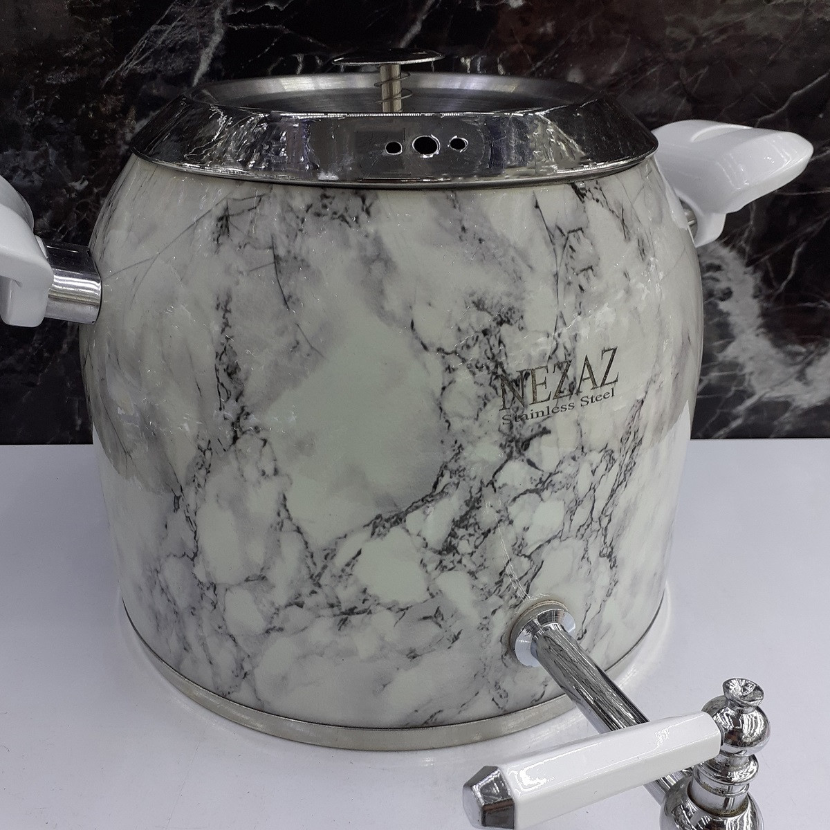 ست کتری و قوری نزاز طرح سنگ