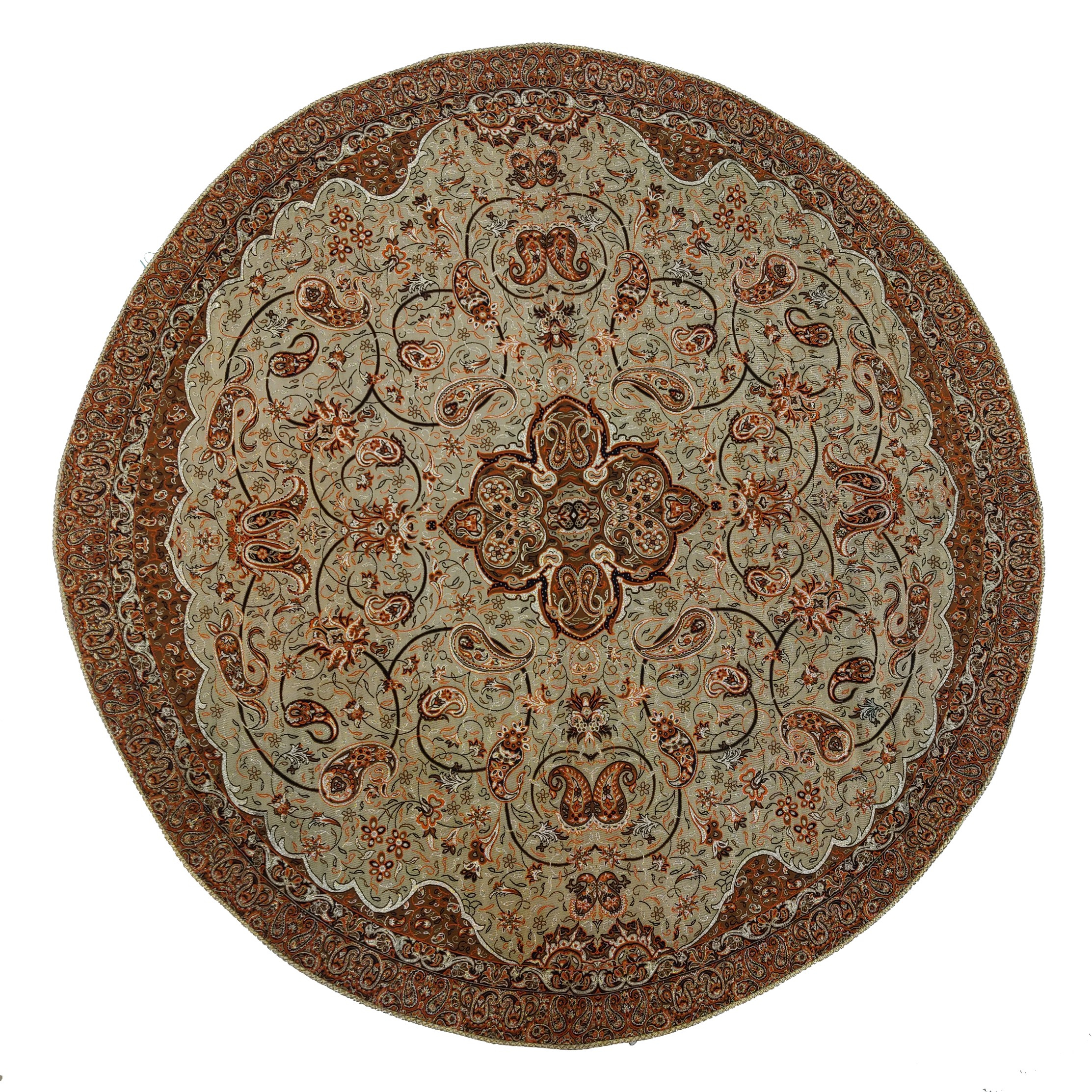 رومیزی ترمه حسینی طرح شاه عباسی کد 137