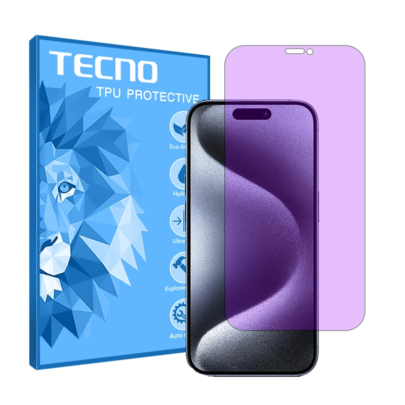 محافظ صفحه نمایش ضد اشعه بنفش تکنو مدل HyPRL مناسب برای گوشی موبایل اپل iPhone 15 Pro Max