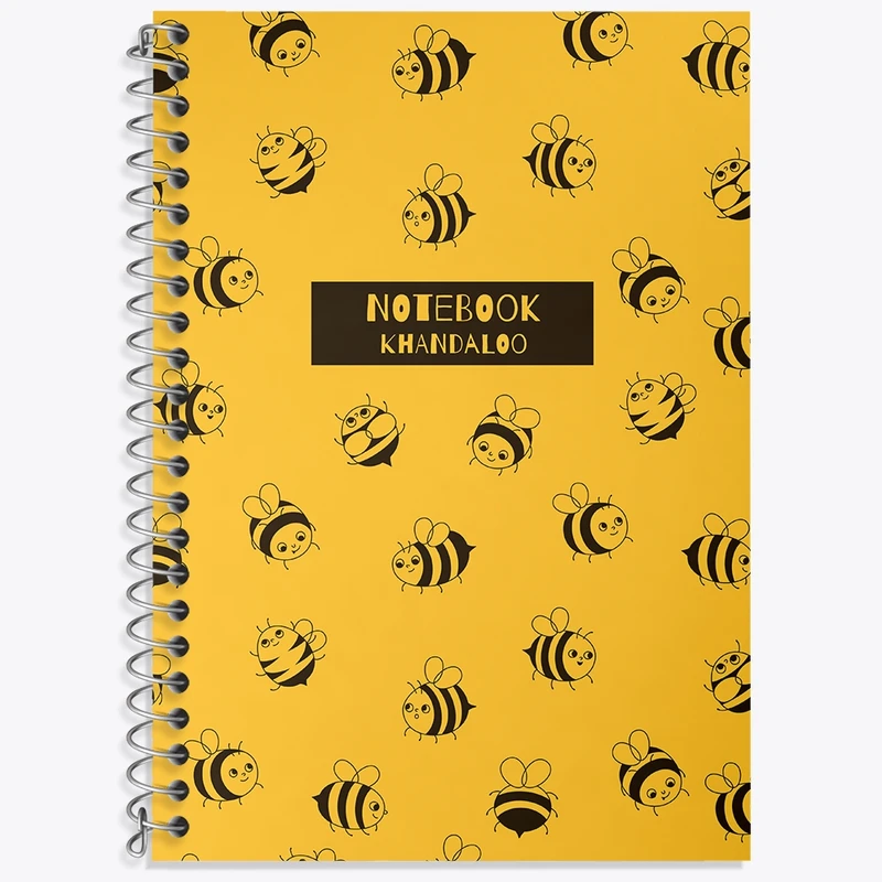 دفتر لغت 50 برگ خندالو طرح پترن زنبور کد N1492