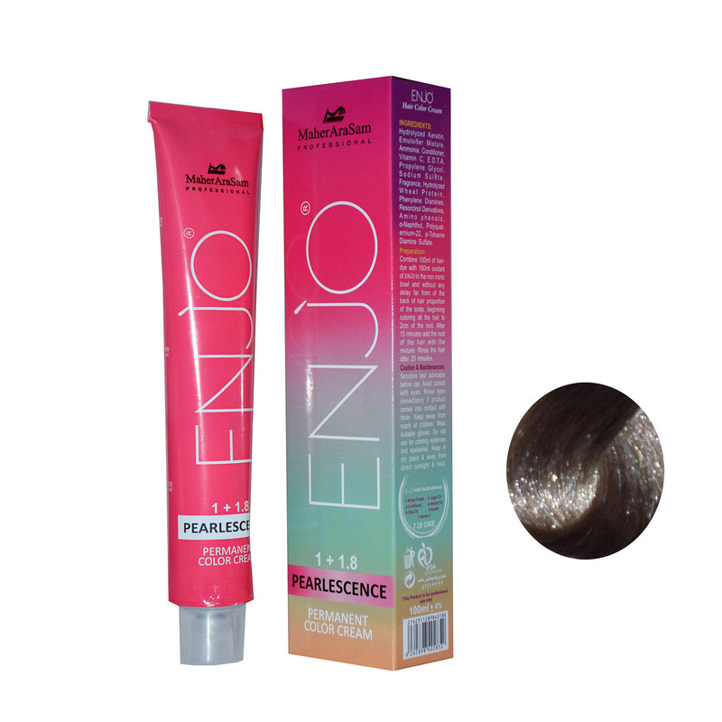 رنگ مو اینجو مدل 6.2 رنگ بلوند خاکستری تیره حجم 100 میلی لیتر