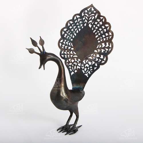 مجسمه سفالی‏ لعاب ساده رنگ ‏سفید‏ طرح ‏فاخته‏ مدل 1105800007