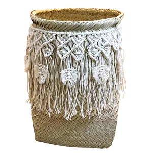 سبد حصیری طرح Feather-002