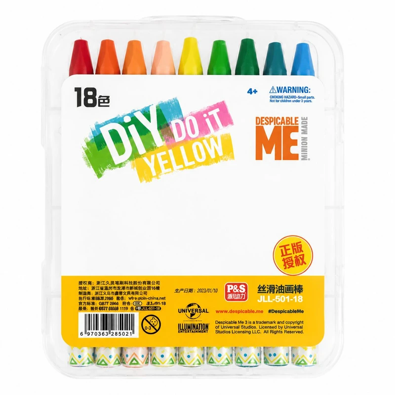 مداد شمعی 18 رنگ مدل DIY