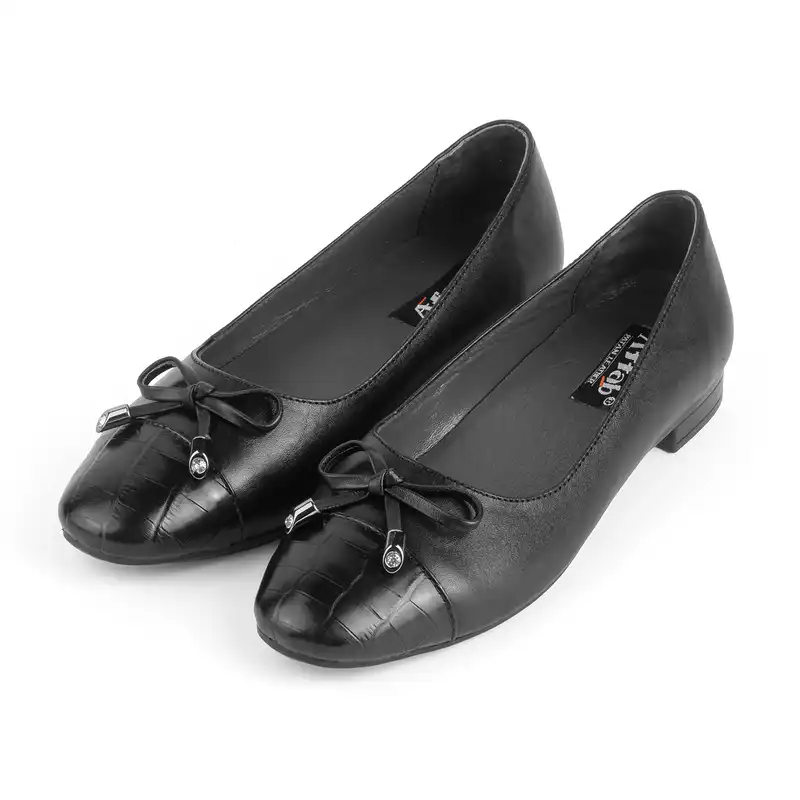 کفش زنانه پاتن چرم آفتاب مدل Br01