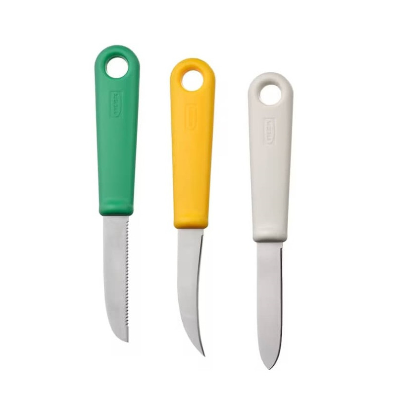 چاقو آشپزخانه ایکیا مدل UPPFYLLD مجموعه 3 عددی