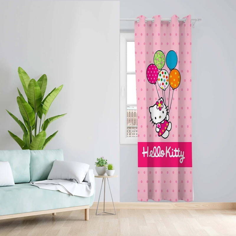 پرده طرح کیتی مدل مخمل پانچی کد 5371R z سایز 140x200 سانتی متر