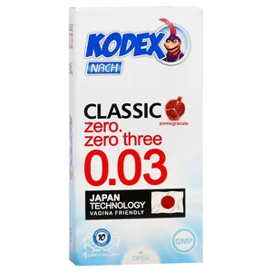 کاندوم ناچ کدکس مدل 0.03 کلاسیک دو بسته 10 عددی