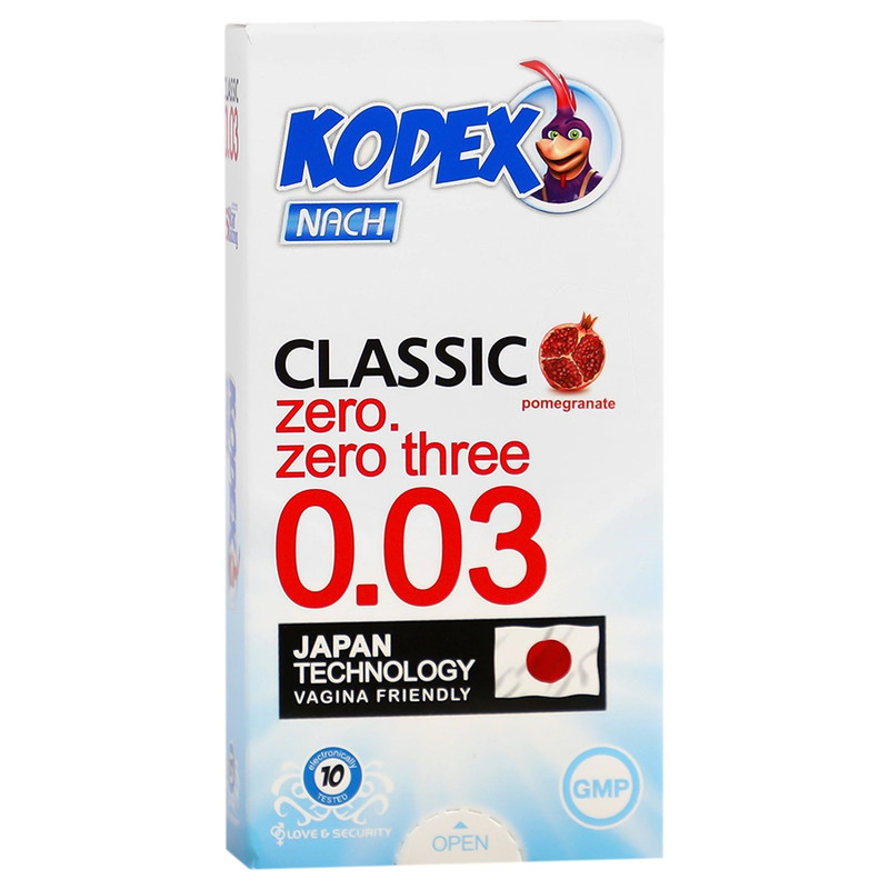 کاندوم ناچ کدکس مدل 0.03 کلاسیک دو بسته 10 عددی