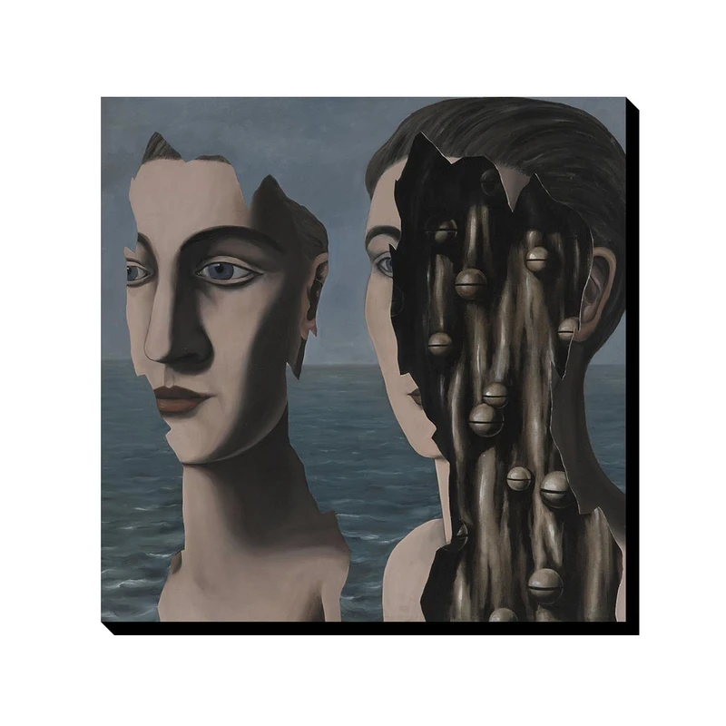 تابلو شاسی ترمه طراحان ایده مدل راز دوگانه از ماگریت کد art0422