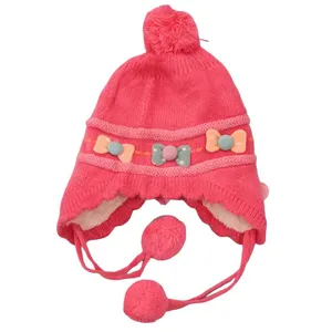 کلاه بافتنی بچگانه مدل پاپیون 02