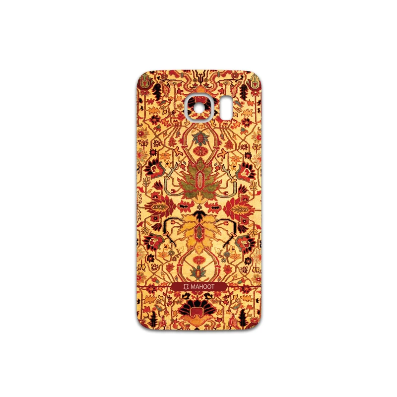 برچسب پوششی ماهوت مدل Persian-Carpet-Yellow مناسب برای گوشی موبایل سامسونگ Galaxy S6