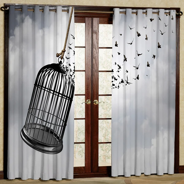 پرده مدل قفس  هازان پانچی کد 1 سایز 280x140 سانتی متر