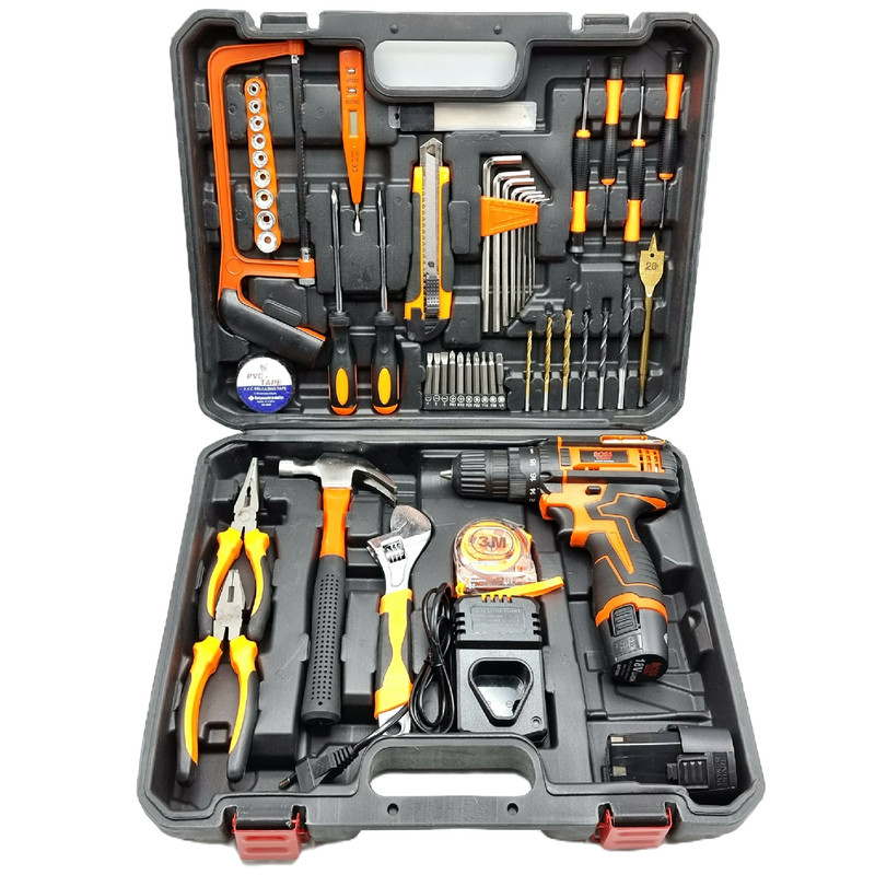 مجموعه 100 عددی دریل شارژی باس مدل LIFE_STYLE مجموعه 100 عددی دریل شارژی باس مدل LIFE_STYLE