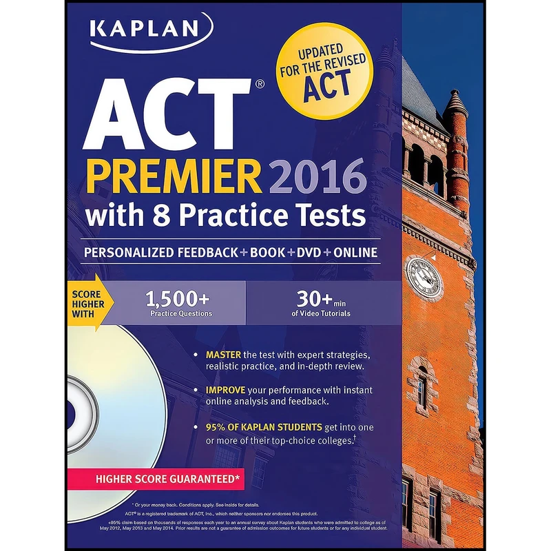 کتاب Kaplan ACT Premier 2016 with 8 Practice Tests اثر Kaplan Test Prep انتشارات Kaplan Publishing