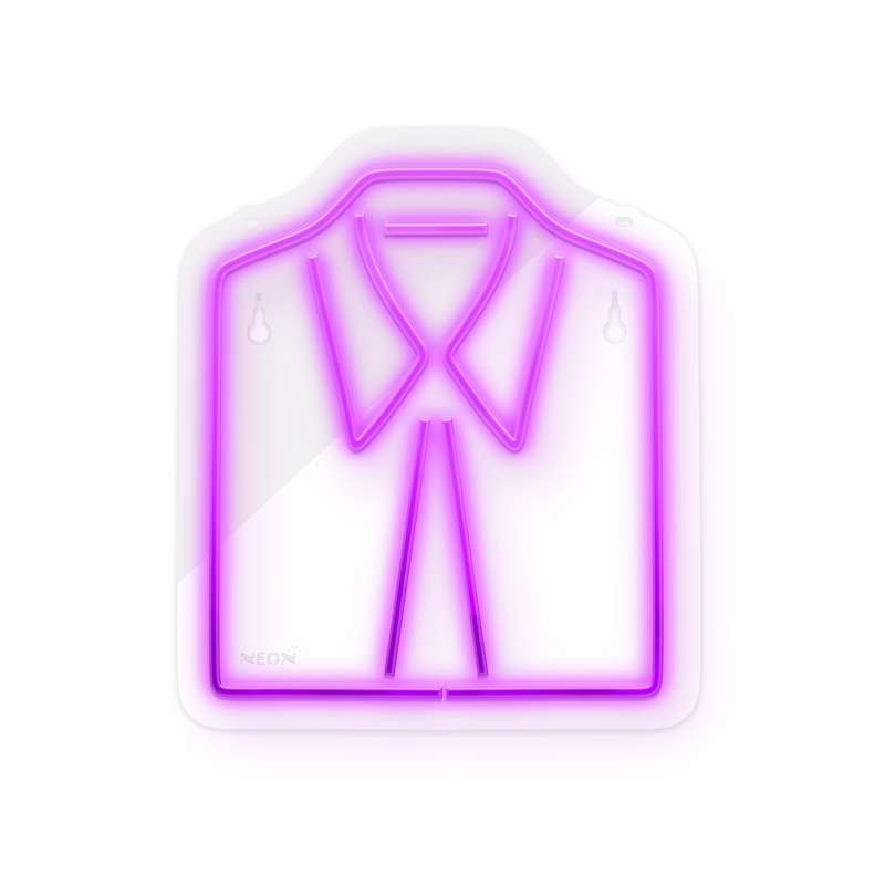 چراغ دیواری نئون دیزاین طرح Men-Clothes_PR