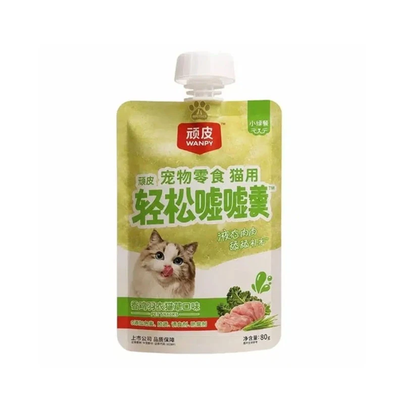 پودینگ گربه بالغ ونپی مدل Relax Pouch Anti Hairball ضد گلوله مویی طعم مرغ، کت‌نیپ وزن 80 گرم