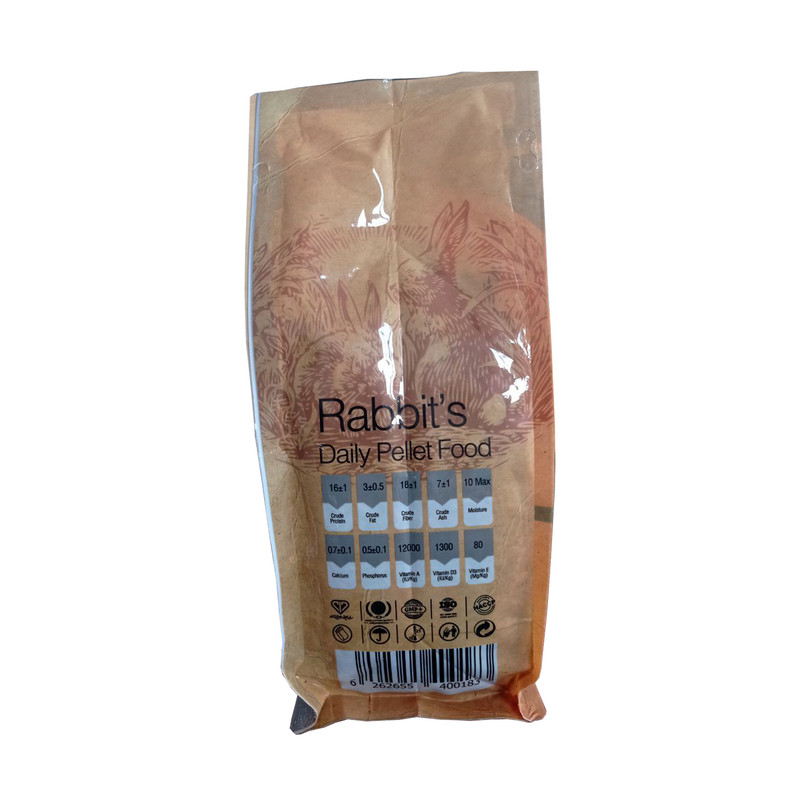 غذای خرگوش وودو مدل rabbits وزن 1 کیلوگرم